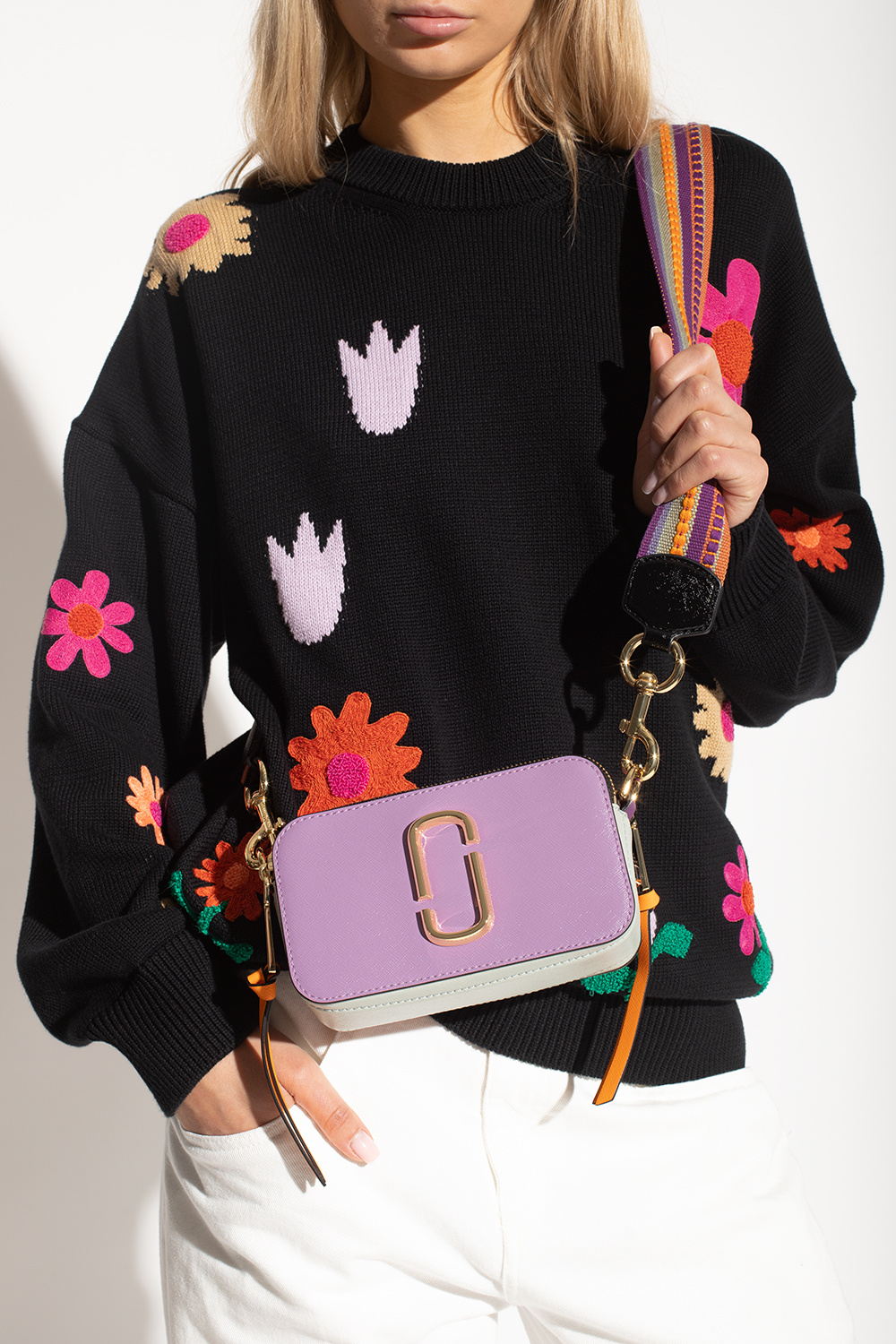 Purple The Snapshot Colorblock shoulder bag Marc Jacobs Vitkac